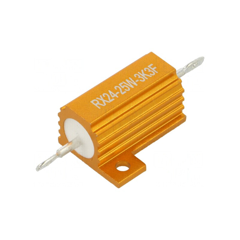 Rezistor bobinat cu radiator 3,3kΩ 25W ±1% 30ppm/°C pentru lipit | Electronic-mag.ro | Componente Electronice Rezistor bobinat cu radiator 3,3kΩ 25W ±1% 30ppm/°C pentru lipit | Electronic-mag.ro | Componente Electronice