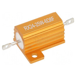 Rezistor bobinat cu radiator 6,8Ω 25W ±1% 50ppm/°C pentru lipit | Electronic-mag.ro | Componente Electronice