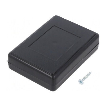 Carcasă universală ABS neagră 59mm x 84mm x 23mm | Electronic-mag.ro | Componente Electronice