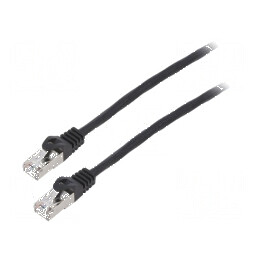 Cablul Patch F/UTP 6 litat CCA PVC negru 3m 26AWG | Electronic-mag.ro | Componente Electronice