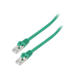 Cabluri de rețea F/UTP 6 litat CCA PVC verde 3m 26AWG | Electronic-mag.ro | Componente Electronice