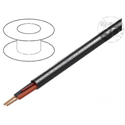 Cablu electric 2x18AWG neecranat 300V 152m Cu litat crom CPR Eca | Electronic-mag.ro | Componente Electronice