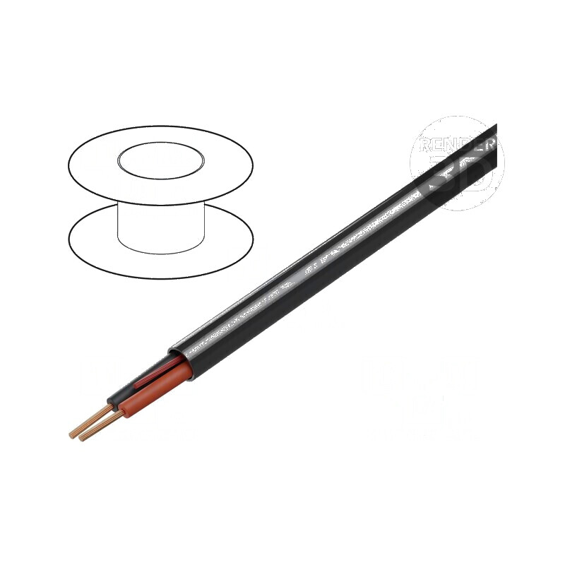 Cablu electric 2x18AWG neecranat 300V 152m Cu litat crom CPR Eca | Electronic-mag.ro | Componente Electronice