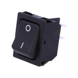Rocker DPST 2 ON-OFF 10A/250VAC Negru Fără R13-177-AC | Electronic-mag.ro | Componente Electronice