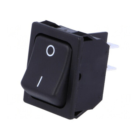Rocker DPST 2 ON-OFF 10A/250VAC Negru Fără R13-177-AC | Electronic-mag.ro | Componente Electronice