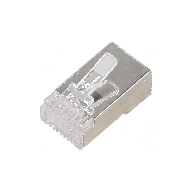 Conector RJ45 Cat 6 ecranat 8p8c IDC | Electronic-mag.ro | Componente Electronice Conector RJ45 Cat 6 ecranat 8p8c IDC | Electronic-mag.ro | Componente Electronice