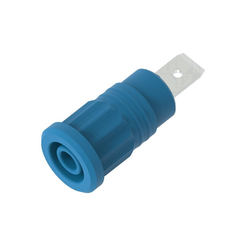 Conector banană 4mm soclu 36A 1kV albastră nichelat | Electronic-mag.ro | Componente Electronice Conector banană 4mm soclu 36A 1kV albastră nichelat | Electronic-mag.ro | Componente Electronice