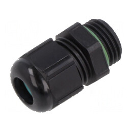 Garnitură etanșare M16 1,5 IP68 poliamidă neagră | Electronic-mag.ro | Componente Electronice