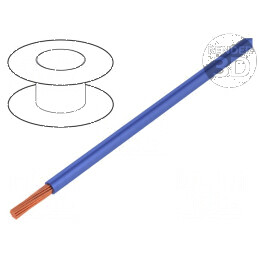 Cablu Silivolt®-1V 1x0,25mm2 cu silicon albastru 300V | Electronic-mag.ro | Componente Electronice