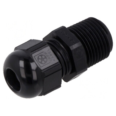 Garnitură etanșare NPT 3/8 IP68 poliamidă neagră | Electronic-mag.ro | Componente Electronice