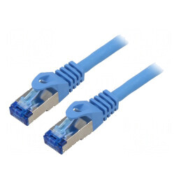 Cablul patch S/FTP 6a litat CCA LSZH albastru 2m 26AWG | Electronic-mag.ro | Componente Electronice