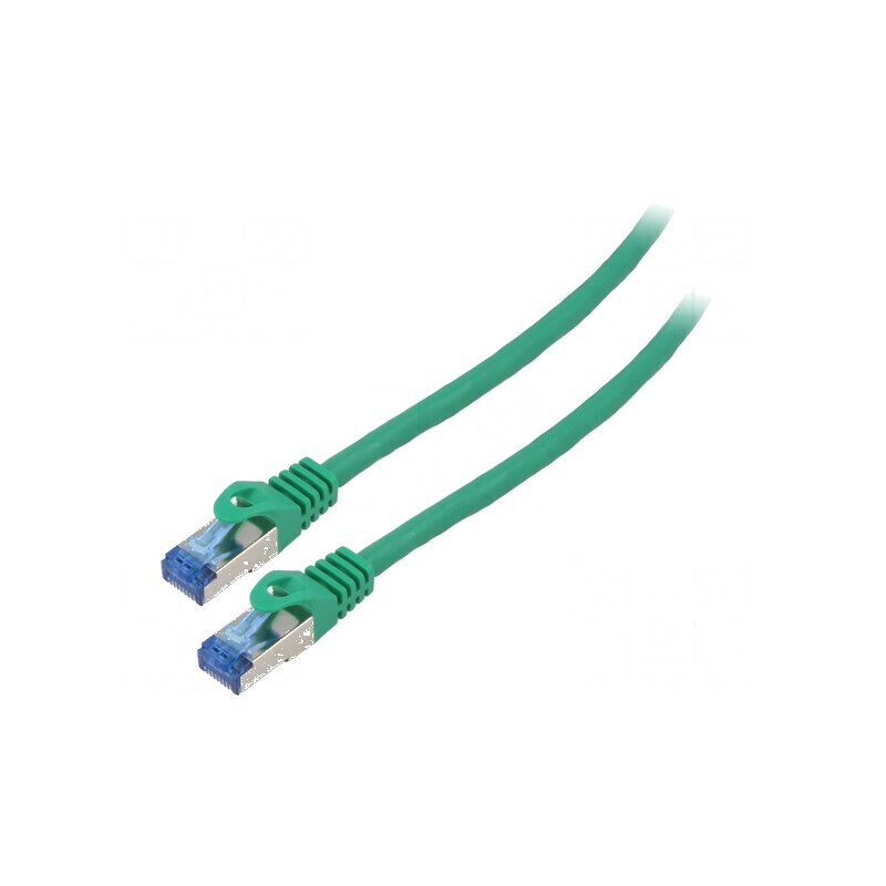 Cablul Patch S/FTP 6a CCA LSZH Verde 2m 26AWG | Electronic-mag.ro | Componente Electronice