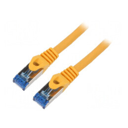Patch cord S/FTP 6a CCA LSZH portocalie 2m 26AWG | Electronic-mag.ro | Componente Electronice