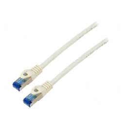 Cablu Patch S/FTP 6a CCA LSZH Alb 2m 26AWG | Electronic-mag.ro | Componente Electronice