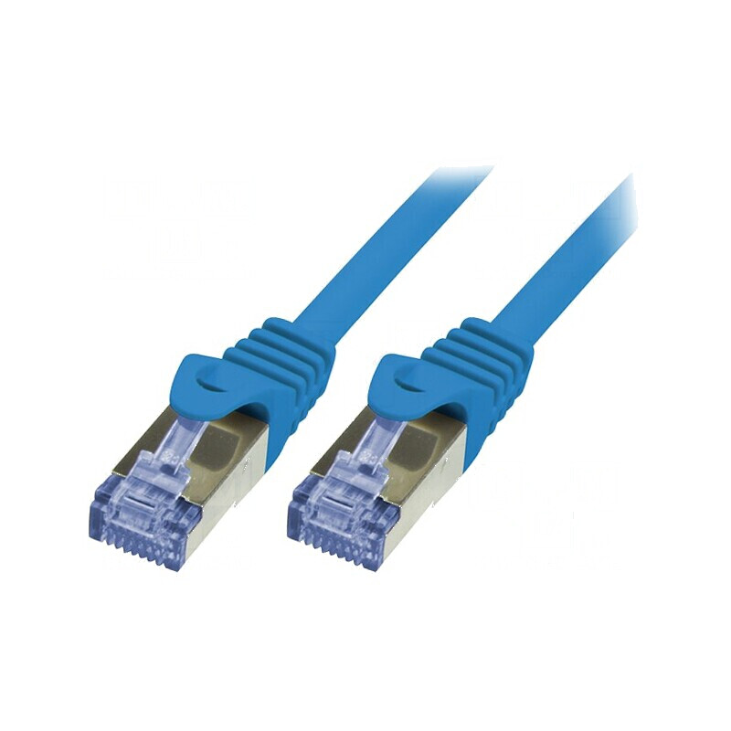 Patch cord S/FTP 6a LSZH albastru 0,5m 26AWG | Electronic-mag.ro | Componente Electronice Patch cord S/FTP 6a LSZH albastru 0,5m 26AWG | Electronic-mag.ro | Componente Electronice