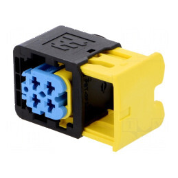 Conector automotive mufa mamă pe cablu PIN 4 albastră IP67 | Electronic-mag.ro | Componente Electronice