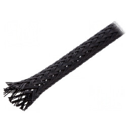 Trese poliester neagră Ø 3÷10 mm 6m PET | Electronic-mag.ro | Componente Electronice