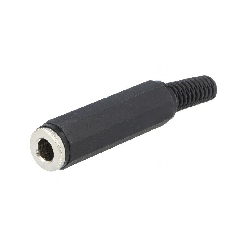 Conector Jack 6,3mm mufă mamă stereo cu manșon 3 piste drept | Electronic-mag.ro | Componente Electronice