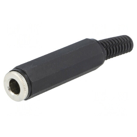 Conector Jack 6,3mm mufă mamă stereo cu manșon 3 piste drept | Electronic-mag.ro | Componente Electronice