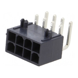 Conector cablu-placă soclu tată Mini-Fit Jr 4,2mm PIN 8 THT | Electronic-mag.ro | Componente Electronice