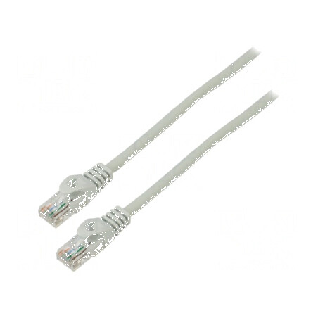 Patch cord U/UTP 6 litat Cu LSZH gri 1,5m 26AWG | Electronic-mag.ro | Componente Electronice