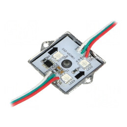 LED RGB SMD 5050 150° 4 diode 12V 35x35mm | Electronic-mag.ro | Componente Electronice