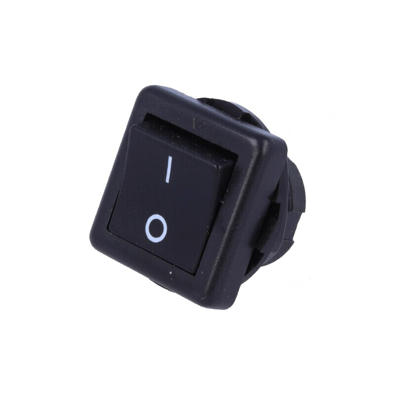 Rocker SPST ON-OFF 6A/250VAC negru fără R13-136-AC | Electronic-mag.ro | Componente Electronice