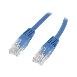 Cablu patch U/UTP 5e CCA PE albastru 1,8m 26AWG | Electronic-mag.ro | Componente Electronice