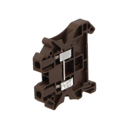 Term. îmbinare şine 0,14-4mm² 1 pistă 2 borne maro 41A | Electronic-mag.ro | Componente Electronice