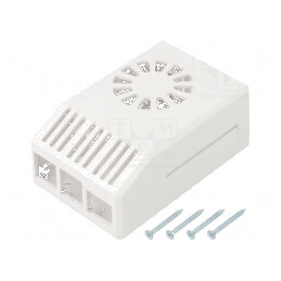 Carcasă albă ABS pentru Raspberry Pi 4 B - 62mm | Electronic-mag.ro | Componente Electronice