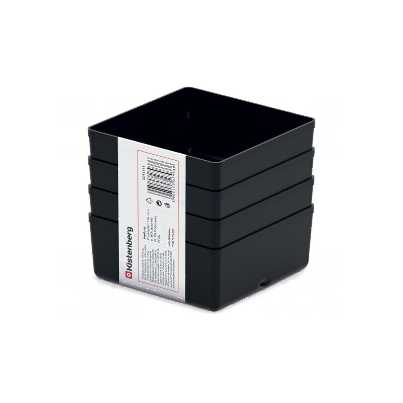 Cuvă neagră 110x110mm 4buc KBS1111 UNITE BOX | Electronic-mag.ro | Componente Electronice Cuvă neagră 110x110mm 4buc KBS1111 UNITE BOX | Electronic-mag.ro | Componente Electronice