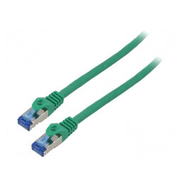 Cabluri patch S/FTP 6a CCA LSZH verde 1,5m 26AWG Fire: 8 | Electronic-mag.ro | Componente Electronice