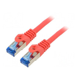 Cabluri Patch S/FTP 6a CCA LSZH roşu 1,5m 26AWG | Electronic-mag.ro | Componente Electronice