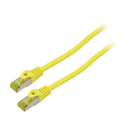 Cablul Patch S/FTP 6a LSZH Galben 1m 27AWG | Electronic-mag.ro | Componente Electronice
