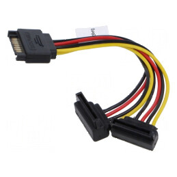 Cablu SATA cu mufe în unghi x2, 0,15m | Electronic-mag.ro | Componente Electronice
