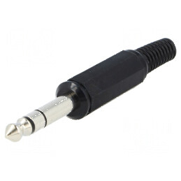 Conector Jack 6,3mm mufa tata stereo cu manșon 3 drept | Electronic-mag.ro | Componente Electronice