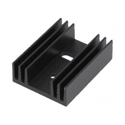 Radiator extrudat TO220 negru 37,5mm x 29mm x 11,5mm | Electronic-mag.ro | Componente Electronice