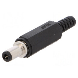 Conector alimentare DC mufe mamă 5,5/2,1mm cu manşon 9,5mm | Electronic-mag.ro | Componente Electronice