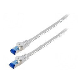 Cablul de rețea S/FTP 6a litat CCA LSZH gri 1,5m 26AWG | Electronic-mag.ro | Componente Electronice