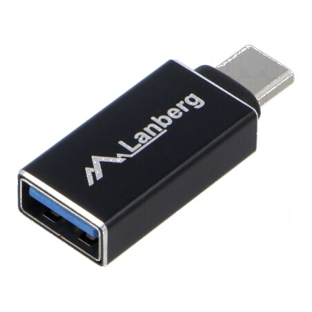 Adaptor USB 3.1 A la C, soclu negru, nichelat | Electronic-mag.ro | Componente Electronice