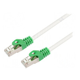 Patch cord S/FTP 6 LSZH gri 0,5m 27AWG | Electronic-mag.ro | Componente Electronice