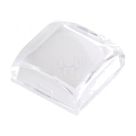 Capișon KP 17,4x17,4x7mm negru și transparent | Electronic-mag.ro | Componente Electronice