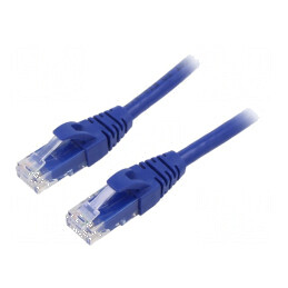 Cablul de rețea U/UTP 6 litat Cu PVC albastru 1m 26AWG | Electronic-mag.ro | Componente Electronice