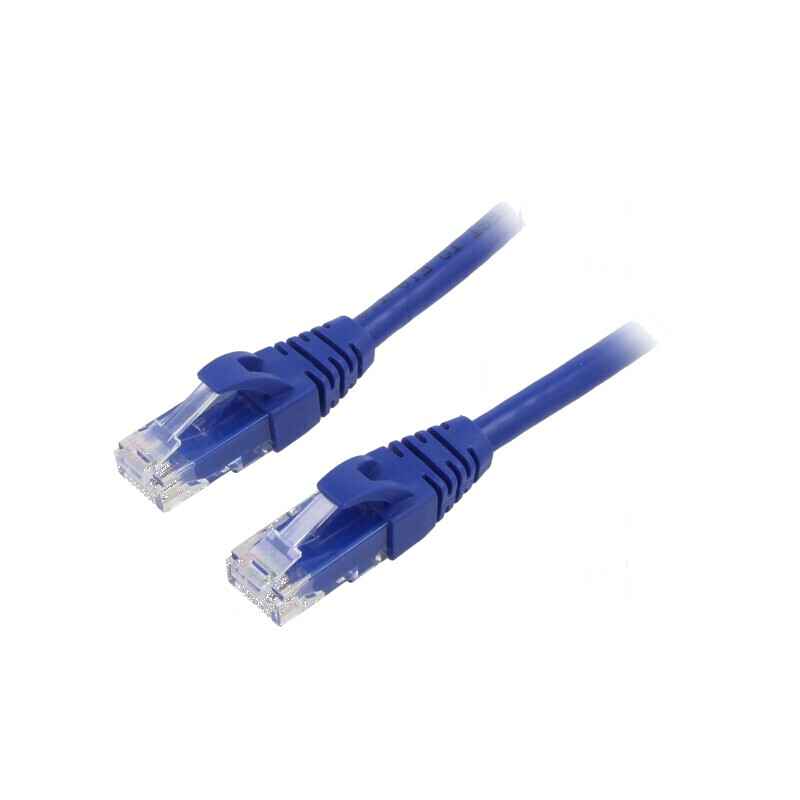 Cablul de rețea U/UTP 6 litat Cu PVC albastru 1m 26AWG | Electronic-mag.ro | Componente Electronice