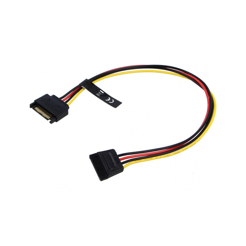 Cablu SATA 15pin tată - 15pin mamă 0,3m 20AWG | Electronic-mag.ro | Componente Electronice Cablu SATA 15pin tată - 15pin mamă 0,3m 20AWG | Electronic-mag.ro | Componente Electronice