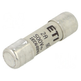 Siguranţă cilindrică gG 2A 500VAC 10,3x38mm | Electronic-mag.ro | Componente Electronice