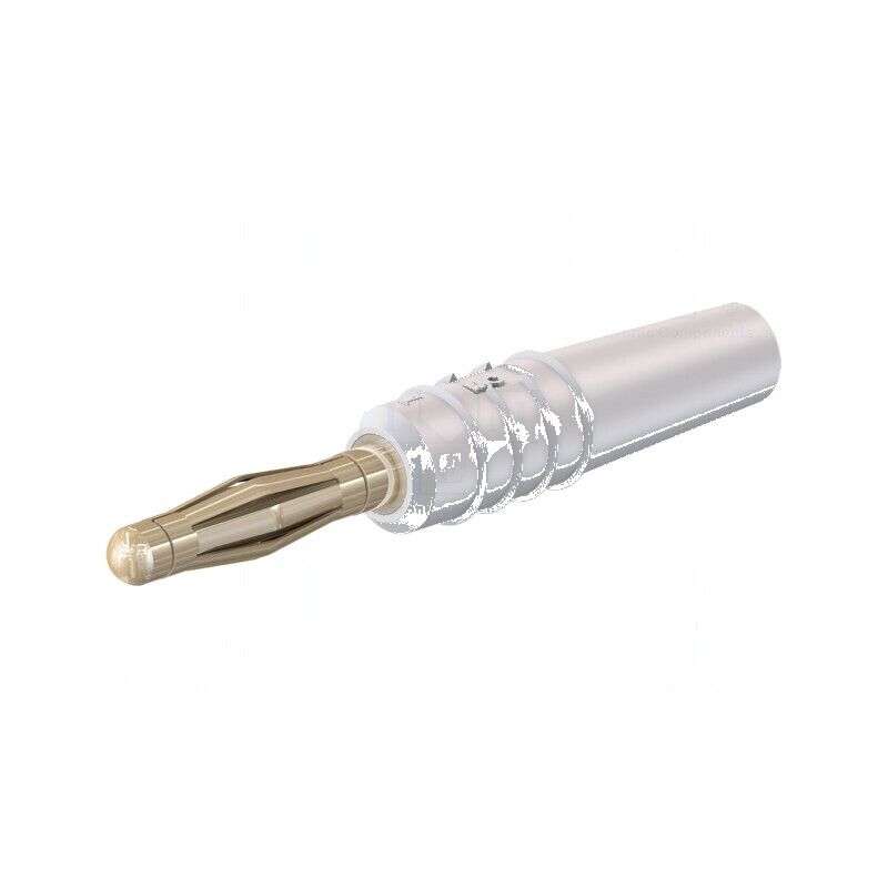 Conector banană 2mm 10A 30VAC 60VDC albă aurit 0,5mm2 | Electronic-mag.ro | Componente Electronice Conector banană 2mm 10A 30VAC 60VDC albă aurit 0,5mm2 | Electronic-mag.ro | Componente Electronice