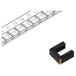 Senzor fotoelectric transmițător-receptor PCB 30mA cu slot | Electronic-mag.ro | Componente Electronice