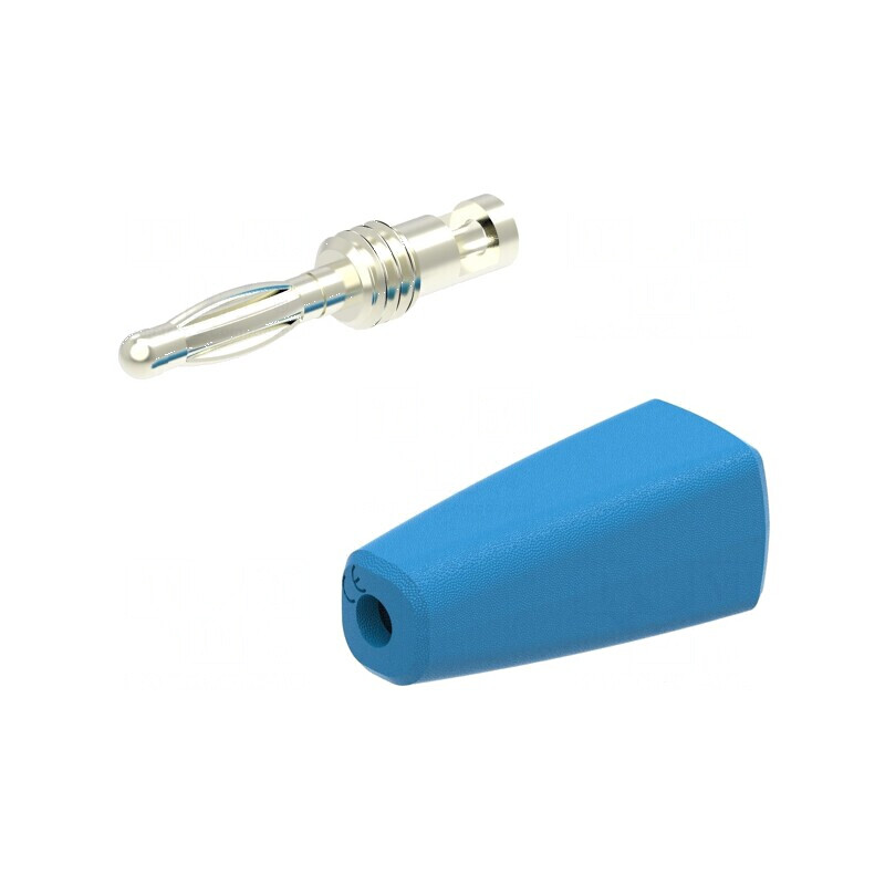 Conector banană 2mm 10A 30VAC 60VDC albastru nichelat | Electronic-mag.ro | Componente Electronice Conector banană 2mm 10A 30VAC 60VDC albastru nichelat | Electronic-mag.ro | Componente Electronice