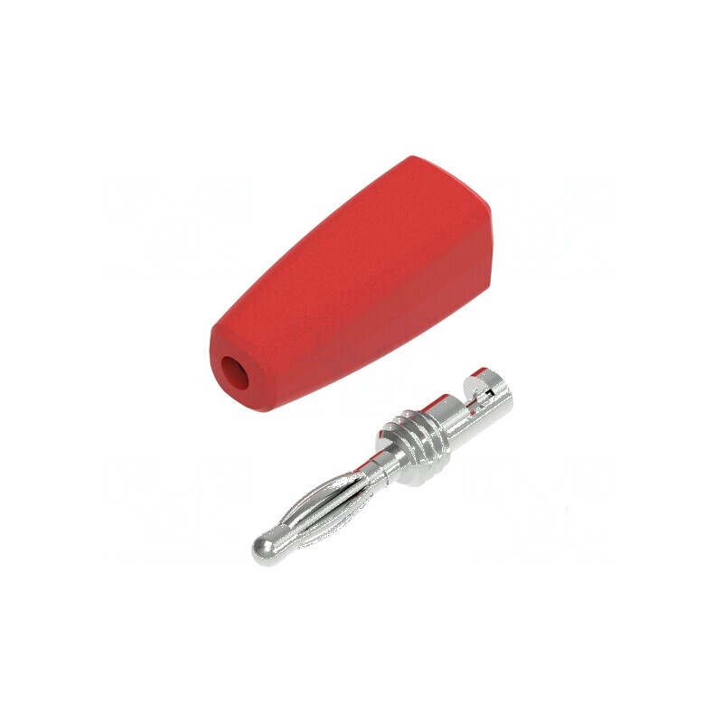Conector banană 2mm roşu 10A 30VAC 60VDC nichelat | Electronic-mag.ro | Componente Electronice Conector banană 2mm roşu 10A 30VAC 60VDC nichelat | Electronic-mag.ro | Componente Electronice